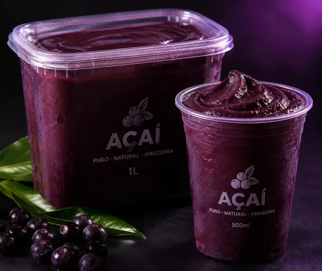 Açaí natural no copo - 500ml